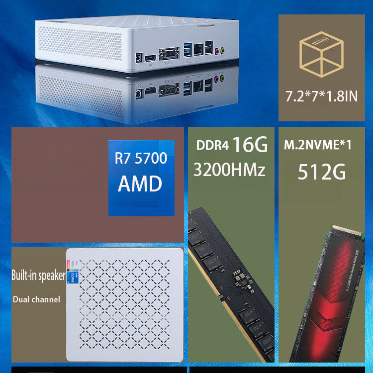 Agent Station Pro (Ryzen 7 5700U) | The Ultimate OpenClaw AI Box | Pre-loaded AI Environment + 1-Year "Smart-Cycle" API Pass | Built-in Speaker & Dual Display